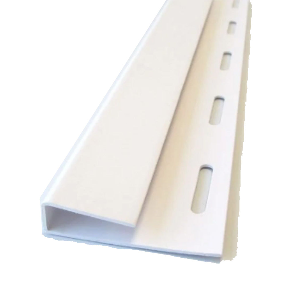 EZ Liner White PVC J-Trim - 8'