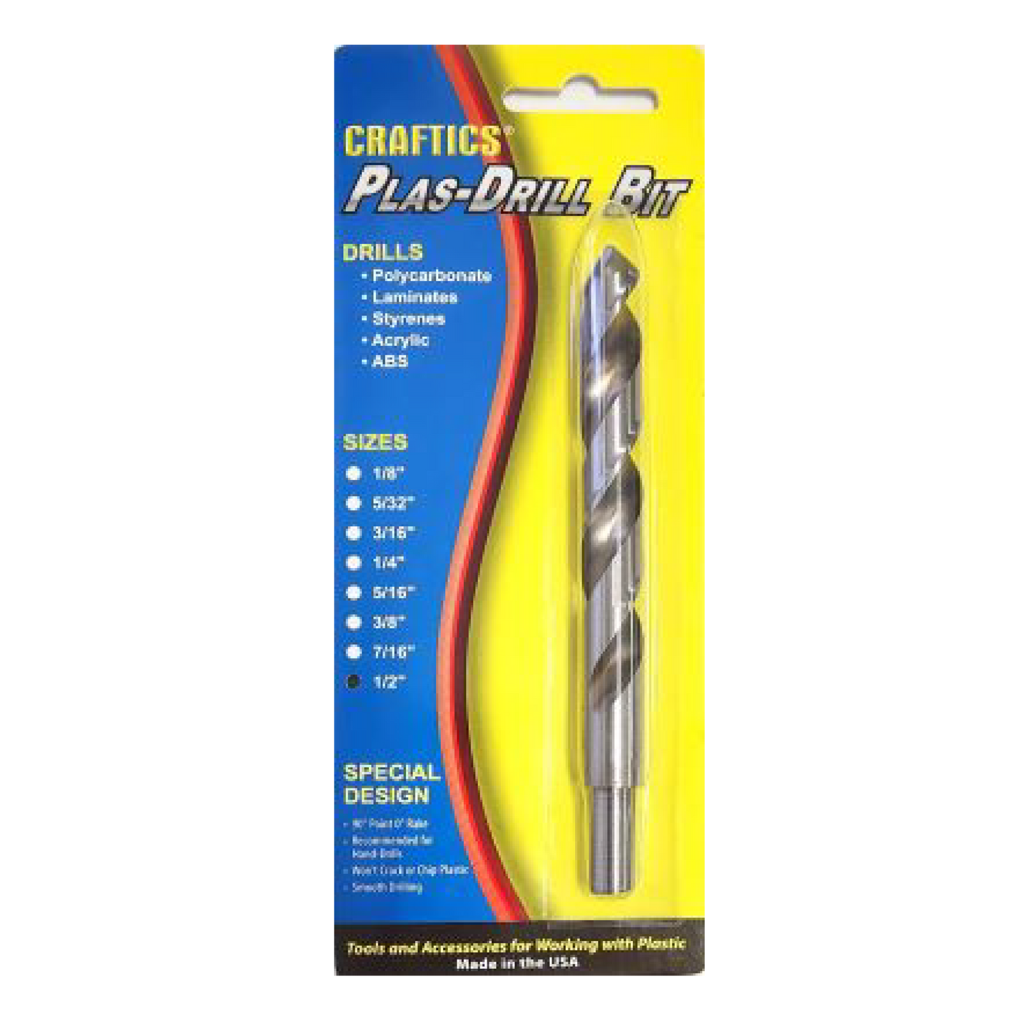 Plastic Drill Bit - 1/2"