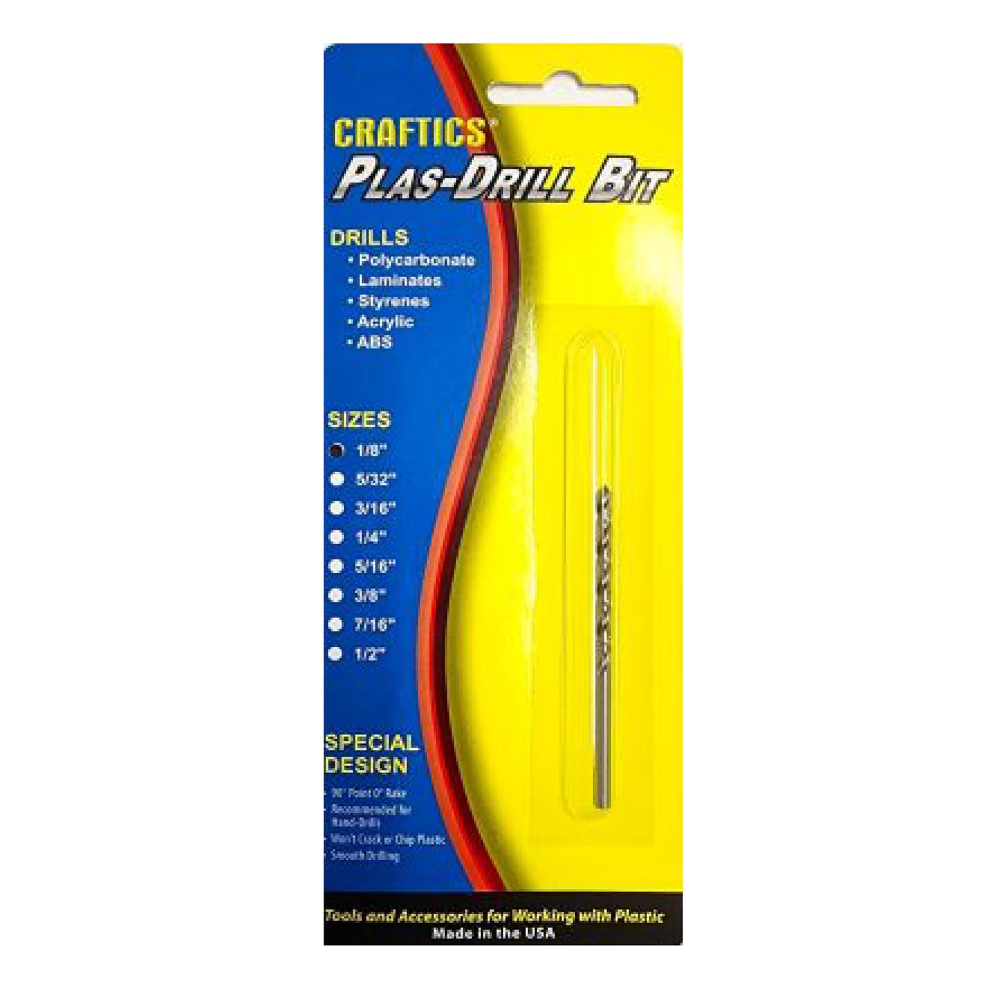 Plastic Drill Bit - 1/8"