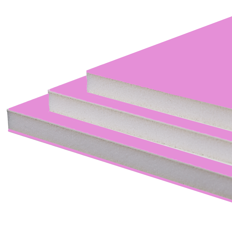 Pink foam board with white core for baby shower and party displays