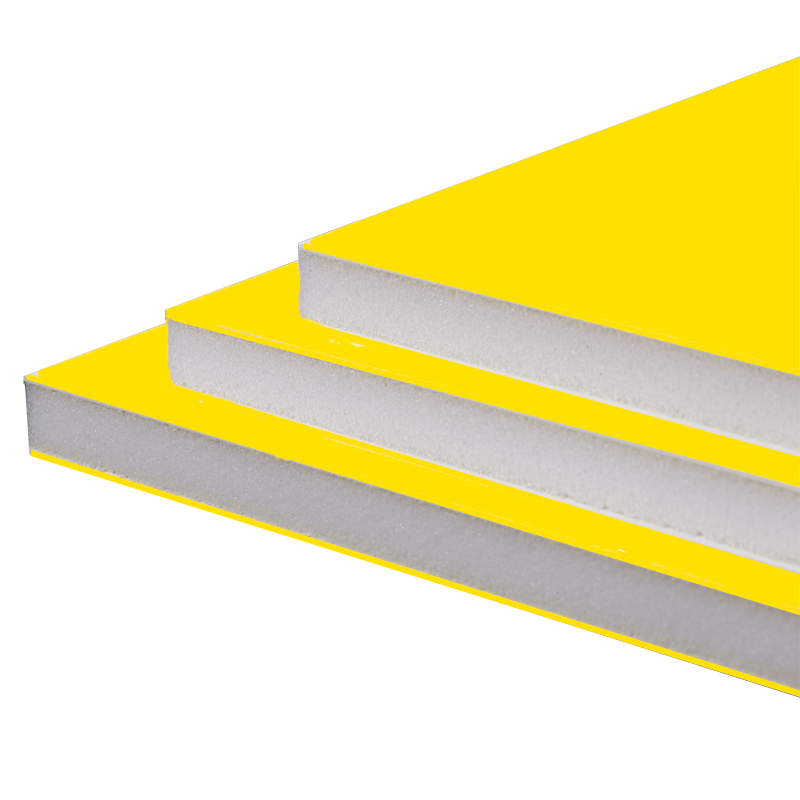 Yellow foam board with white core for cheerful and sunny displays