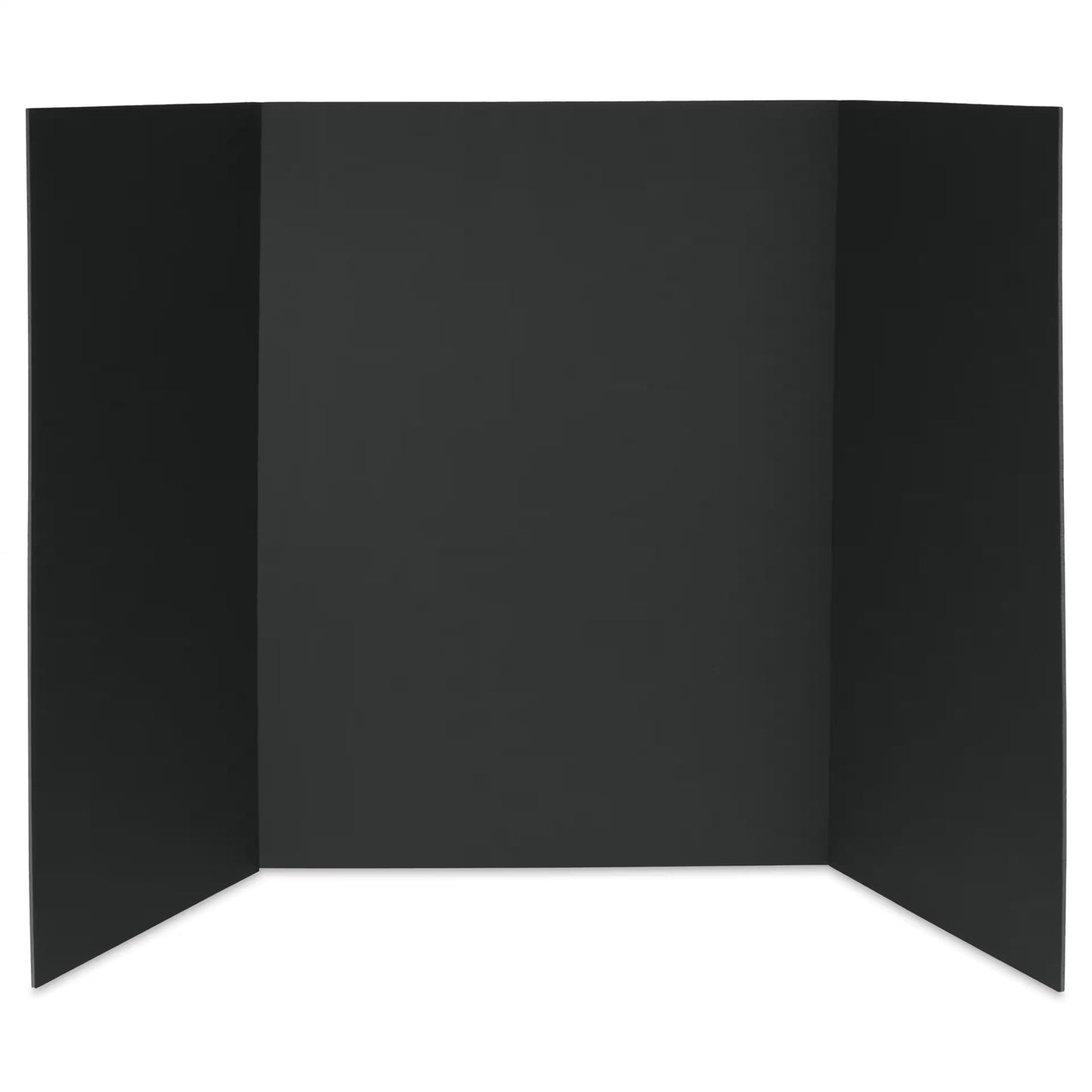 Black three panel presentation board with black core