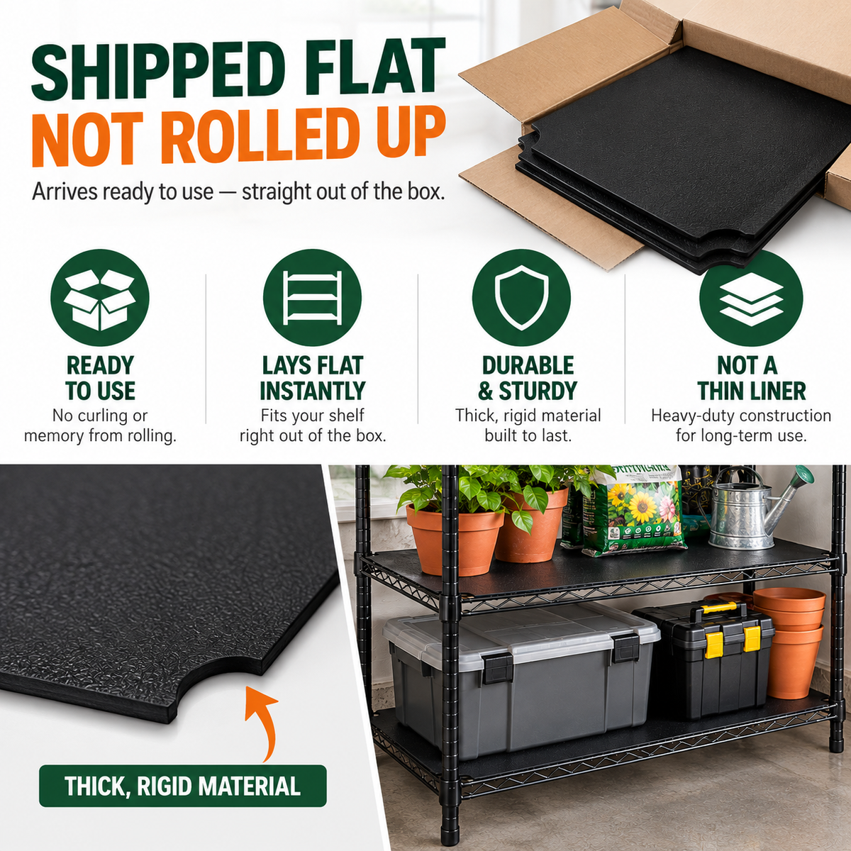 True Fit Wire Shelf Liner (4 Pack)