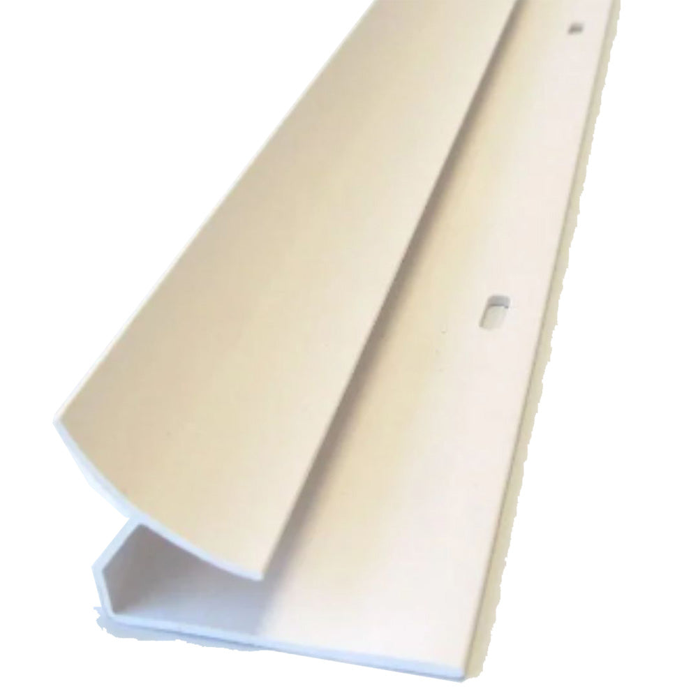 EZ Liner White PVC Inside Corner Cove Trim - 8'