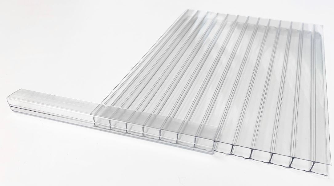 Clear Multiwall Polycarbonate U-Channel (6mm, 16mm)