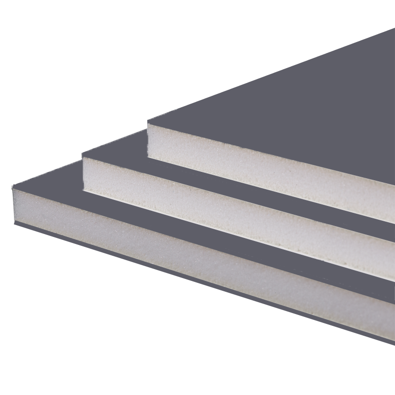 Gray slate foam board with white core for modern professional displays